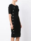 buttons detailing knit dress