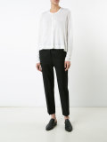loose style buttoned cardigan