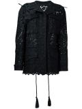 guipure lace military jacket