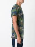 camouflage print T-shirt