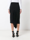 asymmetric drape skirt