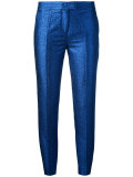 Metallic tailored trousers