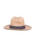 bowler hat with decorative trim