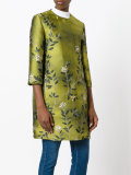three-quarters sleeve jacquard coat