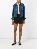 bow detail frilled shorts