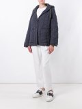 double knit hooded cardigan 