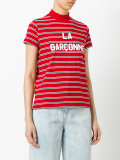 striped high neck top