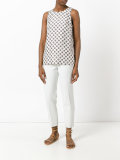 printed round neck top 