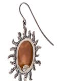 sun motif earrings