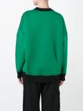 bicolour neoprene sweatshirt