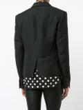contrast lapel blazer 