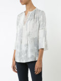 cropped sleeves blouse 
