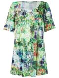 round neck printed dress