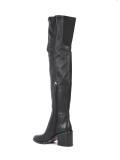 studded sole thigh-length boots