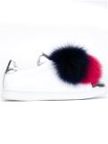 pompom application sneakers