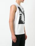 punk boots sleeveless T-shirt