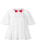 heart collar blouse