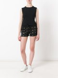 logo print shorts