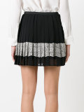 embellished crepe mini skirt