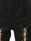 lace front trousers