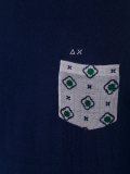 crew neck printed pocket jumper