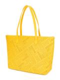 logo embossed tote