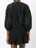 cropped ballon sleeve jacket 