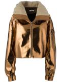 metallic bomber jacket