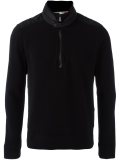 banded collar sweater