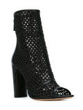 peep toe ankle boots