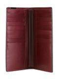 embossed contrast interior breast wallet