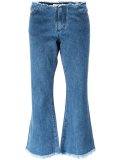 cropped flared jeans