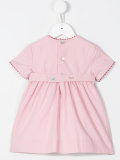 gathered flared dress