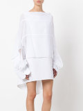 double layer shirt dress
