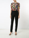 embroidered cropped blouse 