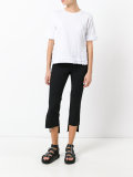 asymmetric cropped trousers