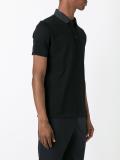 contrast collar polo shirt