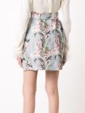 floral print A-line skirt
