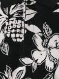 Hawaiian hibiscus print polo shirt
