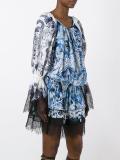 abstract print shift dress