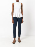 peplum hem tank top
