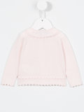 scallop hem cardigan 