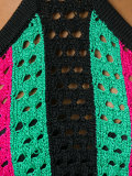 cropped knitted halterneck