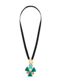 clover motif necklace