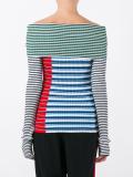 dropped shoulder knitted blouse