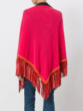 fringed trim cape 