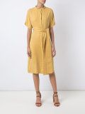 lace up detail dress