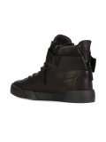 double zip hi-top sneakers