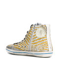 glitter star hi-top sneakers