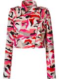 printed crop jacket
